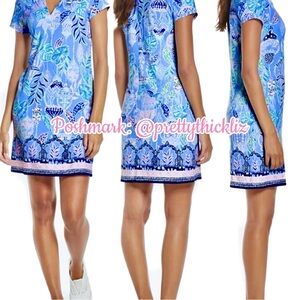Lilly Pulitzer UPF 50+ Sophiletta Dress • Peri Blue • Lapis Lanterns